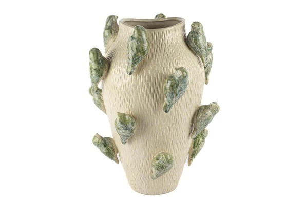 Mikasa Moor Krem Kuş Kab Vazo 34x42cm ürün görseli