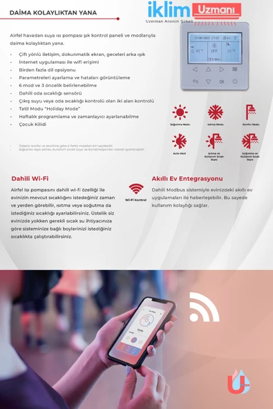 Airfel 16 Kw İnverter Monoblok Hava Kaynaklı Isı Pompası - 4