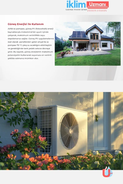 Airfel 16 Kw İnverter Monoblok Hava Kaynaklı Isı Pompası - 6