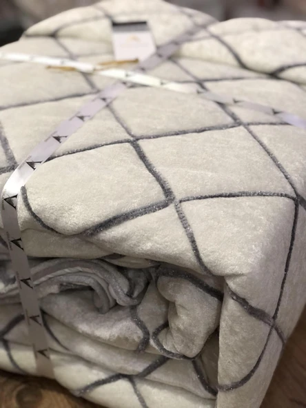 Viola Home Hermes Kadife Çift Kişilik Yatak Örtüsü 250 x 260 - 6