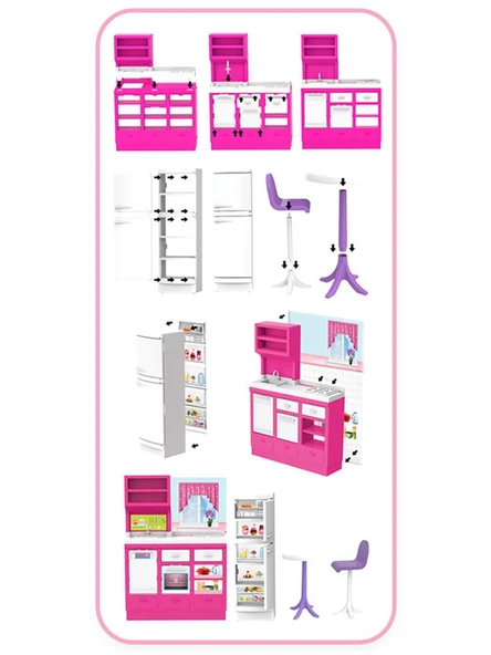 Dede Oyuncak Linda'nın mutfak Hamur Seti 03666 - 2