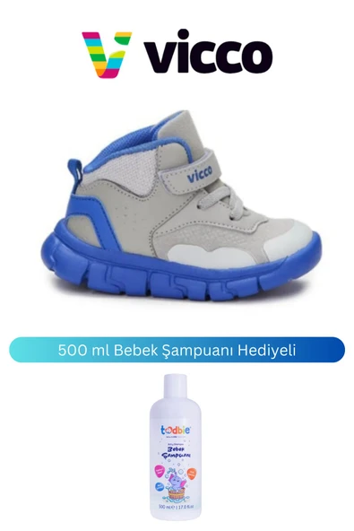 Vicco Çocuk Nano II Bebe Saks Mavi Phylon 946.B22K.155 Bot 500 ml Bebek Şampuanı Hediyeli