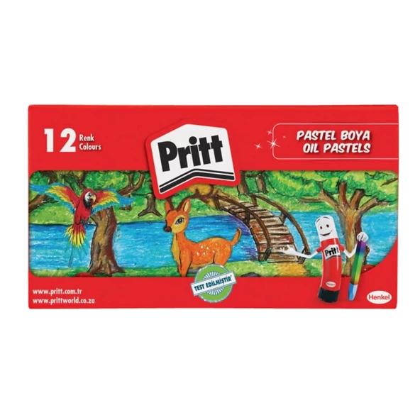 Pritt Karton Kutu Pastel Boya 12 Renk (1048061)