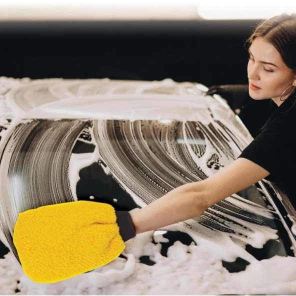 AUTOMIX Bikomponent Mikrofiber Köpürtme ve Parlatma Eldiveni - 2