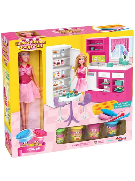 Dede Oyuncak Linda'nın mutfak Hamur Seti 03666 - 3