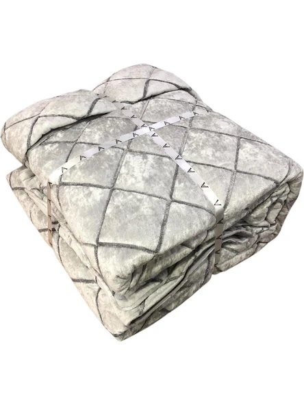 Viola Home Hermes Kadife Çift Kişilik Yatak Örtüsü 250 x 260 - 2