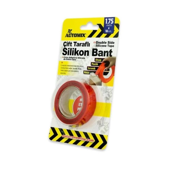 AUTOMIX Çift Taraflı Silikon Bant - 18 mm x 1,75 mt