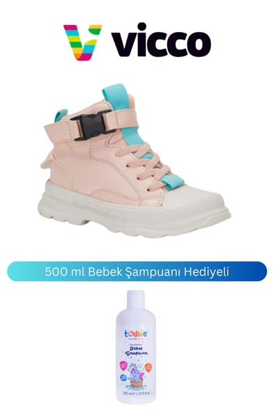 Vicco Bambu Tokalı Kız Çocuk Pudra Bot 500 ml Bebek Şampuanı Hediyeli