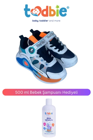 TODBİE Çocuk New 2025 Kids Trend Çırtlı Spor Ayakkabısı ( 500 ml Bebek Şampuanı Hediyeli )