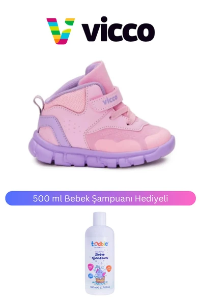 Vicco Çocuk Nano II Bebe Pembe Phylon 946.B22K.155-06 Bot 500 ml Bebek Şampuanı Hediyeli