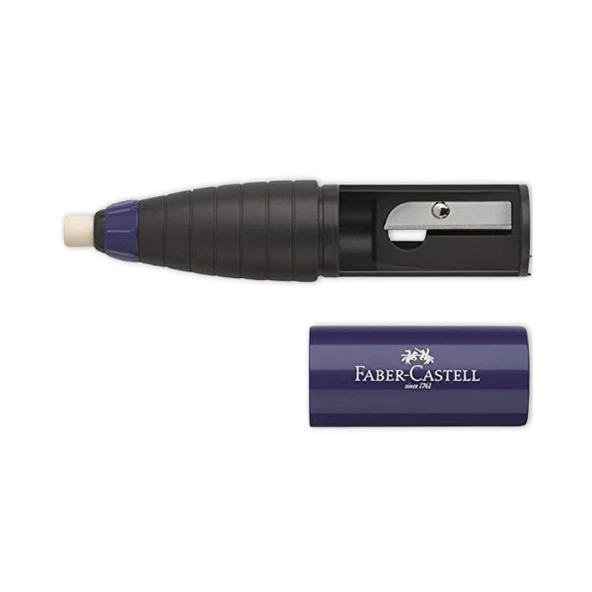 Faber Castell Yuvarlak Silgili Kalemtraş - 3