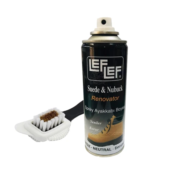 Leflef Süet, Nubuk Sprey Boya + 4 Yönlü Süet nubuk Fırçası - 7