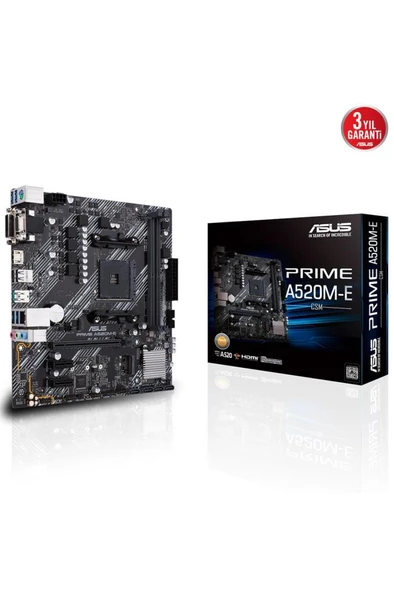 Asus Prime A520M-E CSM AMD AM4 DDR4 Micro ATX Anakart Outlet