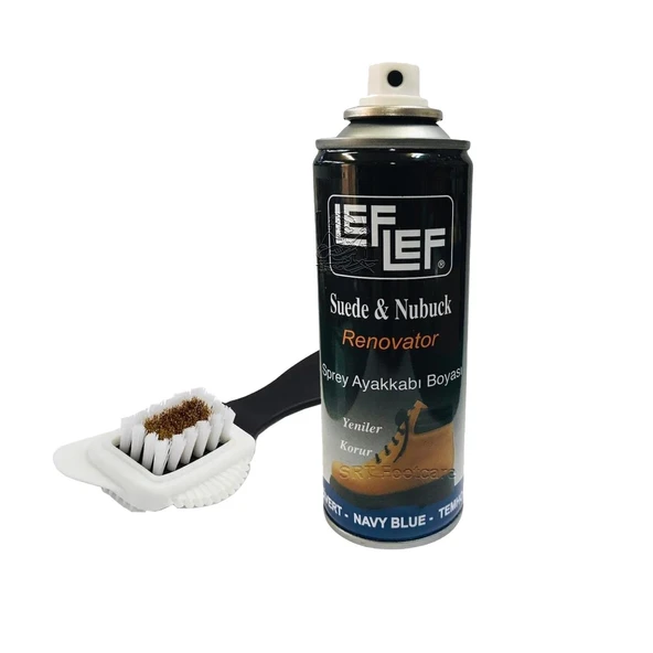 Leflef Süet, Nubuk Sprey Boya + 4 Yönlü Süet nubuk Fırçası - 6