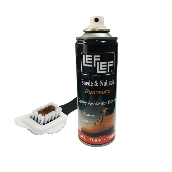 Leflef Süet, Nubuk Sprey Boya + 4 Yönlü Süet nubuk Fırçası - 9