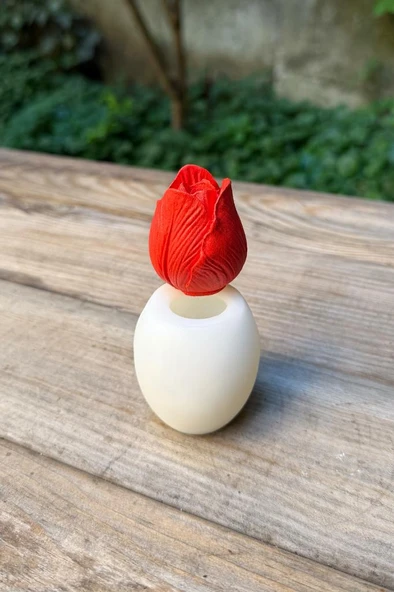 Lale 3D Silikon Mum Kalıbı - 5