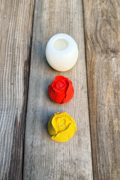 Lale 3D Silikon Mum Kalıbı - 6