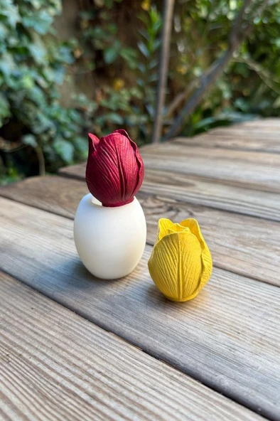 Lale 3D Silikon Mum Kalıbı - 7