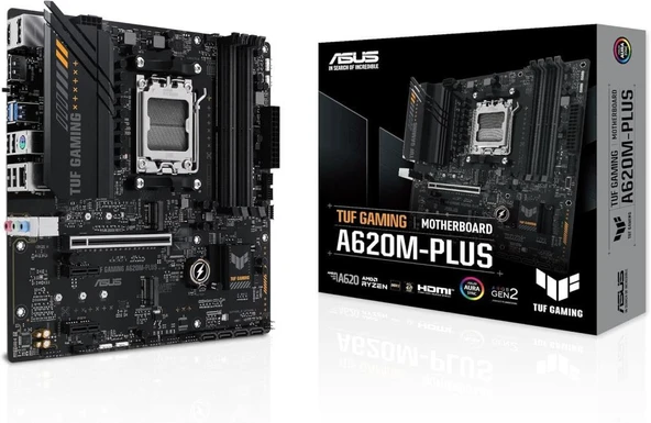 Asus Tuf Gaming A620M-Plus AMD AM5 DDR5 Micro ATX Anakart Outlet