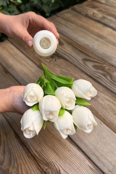 Lale 3D Silikon Mum Kalıbı