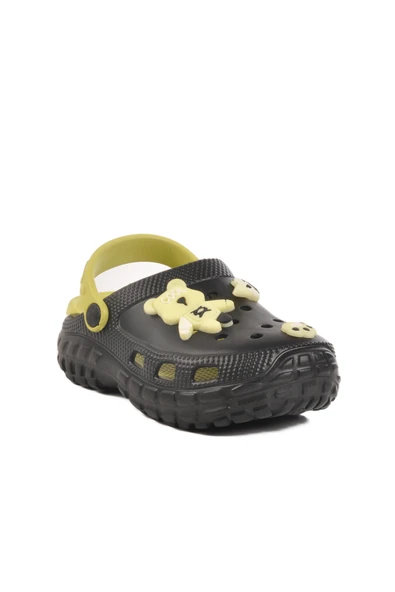 Aspor Siyah Eva Unisex Çocuk Sabo Terlik - 3
