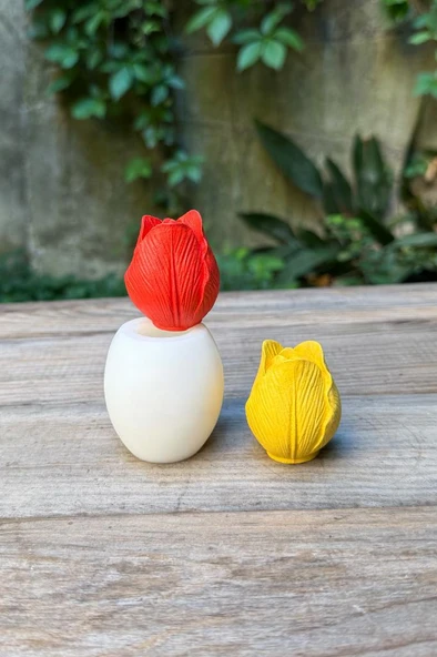 Lale 3D Silikon Mum Kalıbı - 3