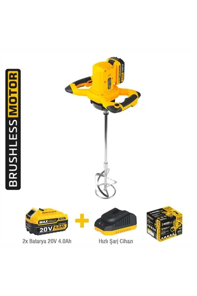 Sgs Akülü Karıştırıcı Mixer 20V Kömürsüz Motor - Resim 2