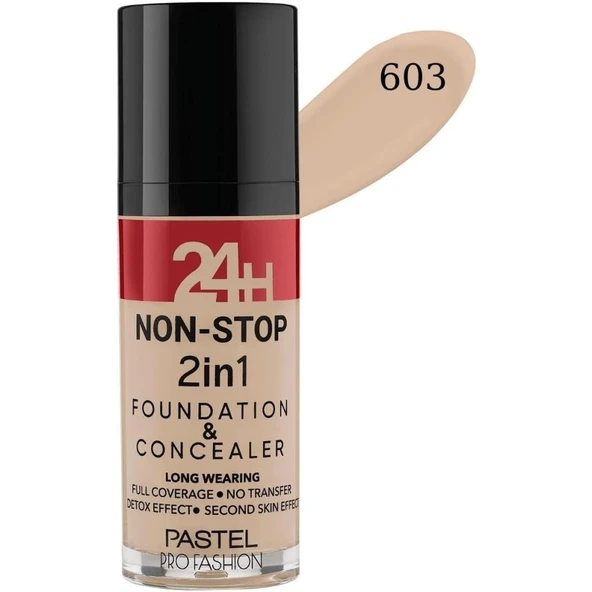 Profashion 24H Non-Stop 2in1 Fondöten ve Kapatıcı 603 Ivory ürün görseli
