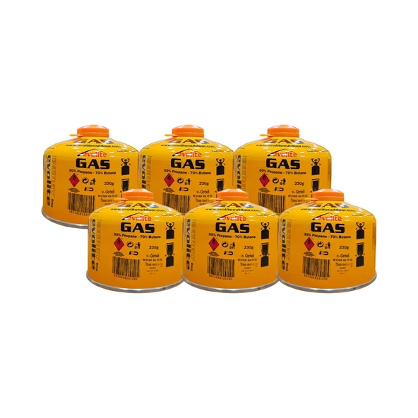 Evolite 230 Gr. Gaz Ocak Kartuşu 6 Adet EVO-010-A1 ürün görseli