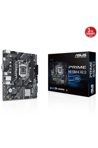 Asus Prime H510M-K Intel LGA1200 DDR4 Micro ATX Anakart Outlet