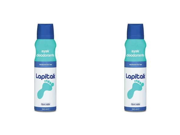 Lapitak Ayak Deodorantı 150 ml 2 Adet