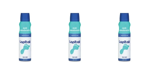 Lapitak Ayak Deodorantı 150 ml 3 Adet