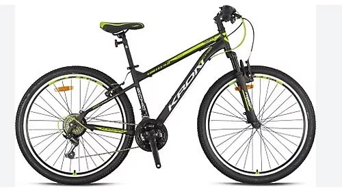 VORTEX 4.0 - 26 MTB - 14' - 21 Vites - V.B. - Mat Siyah-Gri/Neon Sarı