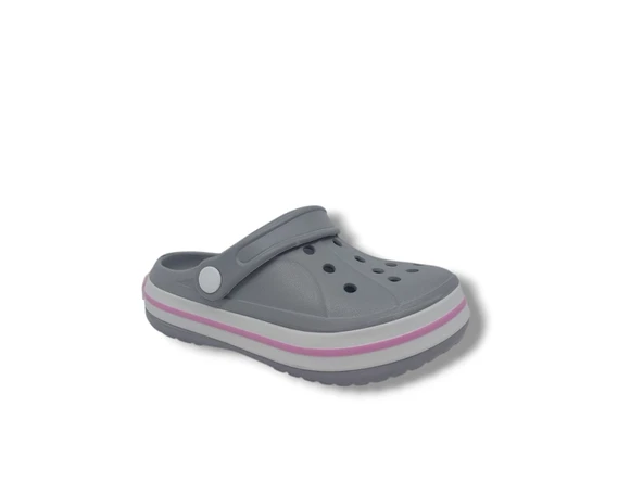 Cflex 22233 Kadın Gri Beyaz Pembe Sabo Terlik Sandalet - 4