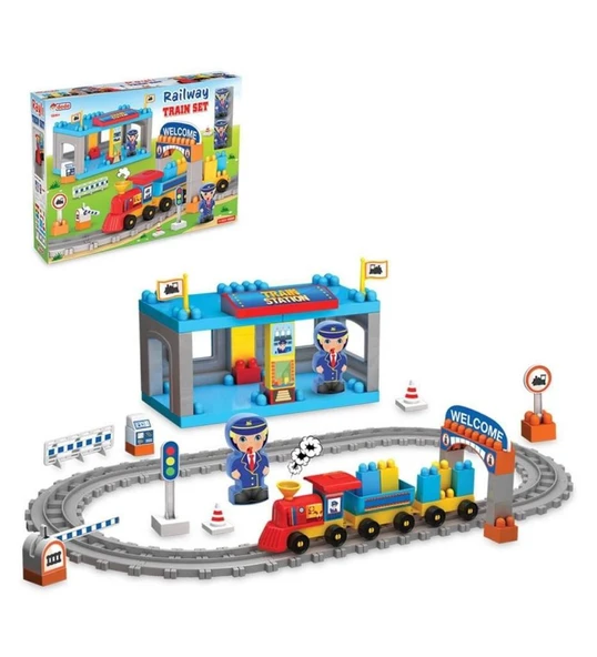 Dede Oyuncak Raylı Tren Seti 03258
