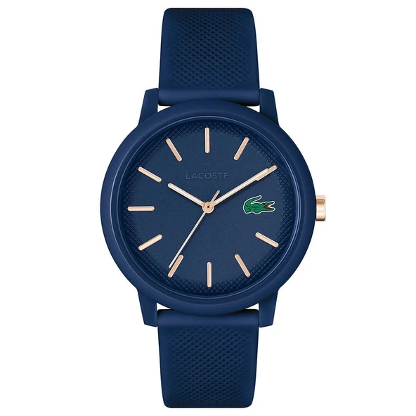 LACOSTE LAC2011234 LACİVERT SİLİKON KORDON UNISEX KOL SAATİ