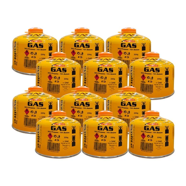 Evolite 230 Gr. Gaz Ocak Kartuşu 12 Adet EVO-010-A2 ürün görseli 1