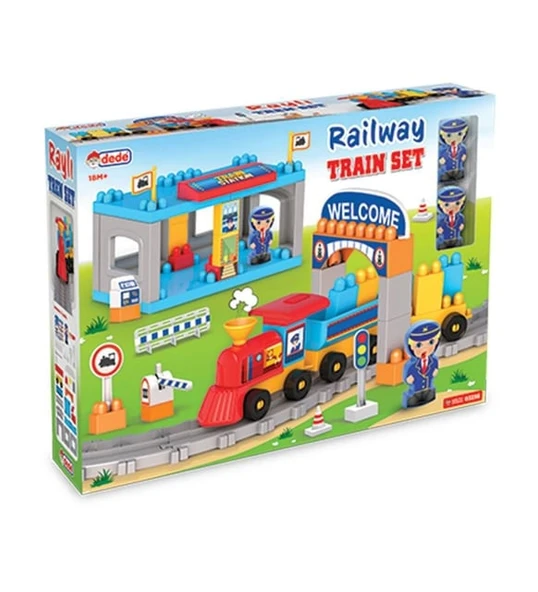 Dede Oyuncak Raylı Tren Seti 03258 - 2