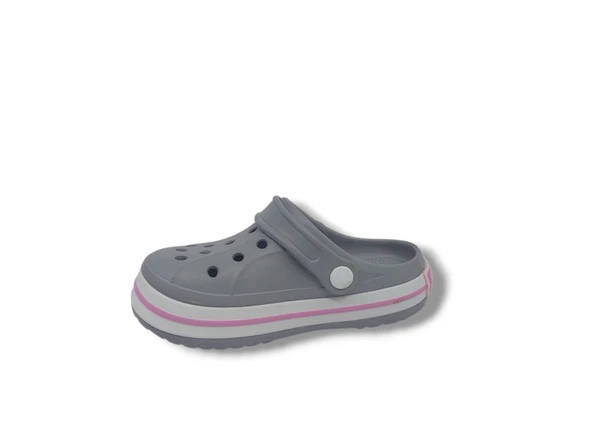Cflex 22233 Kadın Gri Beyaz Pembe Sabo Terlik Sandalet - 3