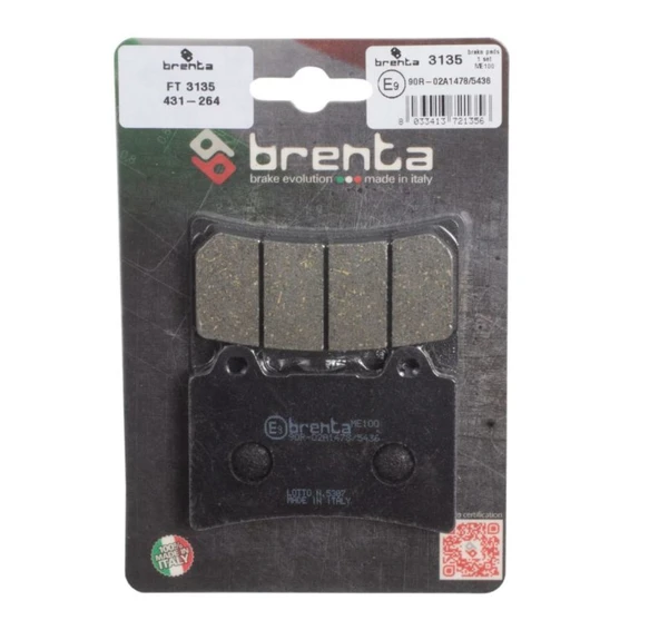 Yamaha FJ 1200 Ön Fren Balata  Brenta (made in italy) ürün görseli 1