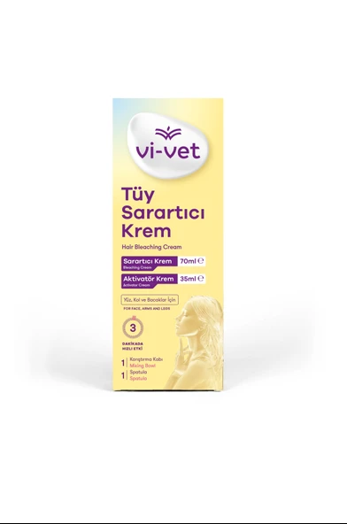 Vivet Tüy Sarartıcı Krem 70ml + 35 ml - Resim 2