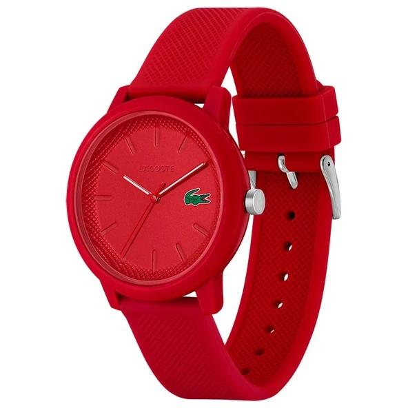 LACOSTE LAC2011173 KIRMIZI SİLİKON KORDON UNISEX KOL SAATİ - 2
