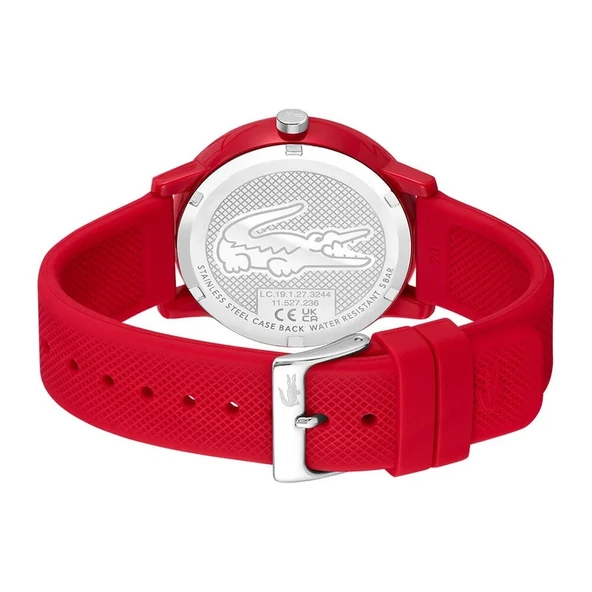 LACOSTE LAC2011173 KIRMIZI SİLİKON KORDON UNISEX KOL SAATİ - 3
