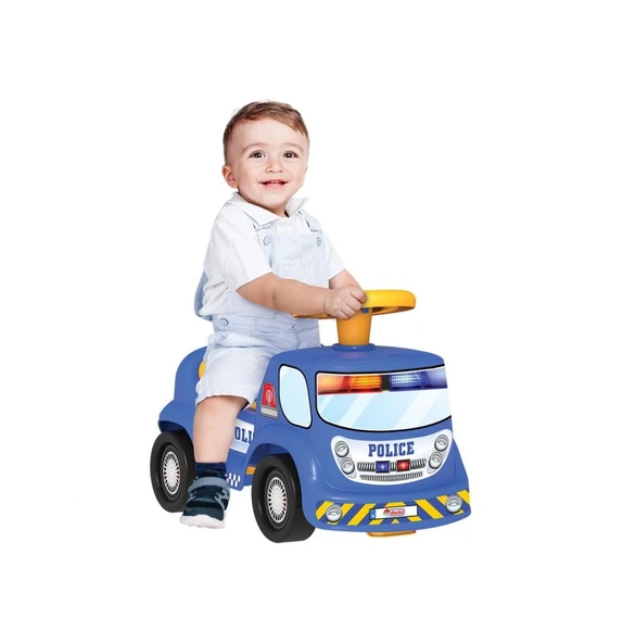 Dede Oyuncak Go Hero Polis Araçı  İlk Arabası Bin Git 04038 - 2