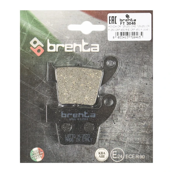 Yamaha T 110 C CRYPTON EC arka Fren Balata  Brenta (made in italy)