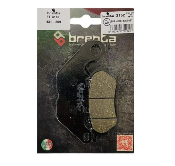 Yamaha NMAX 155 Arka  Fren Balata  Brenta (made in italy)