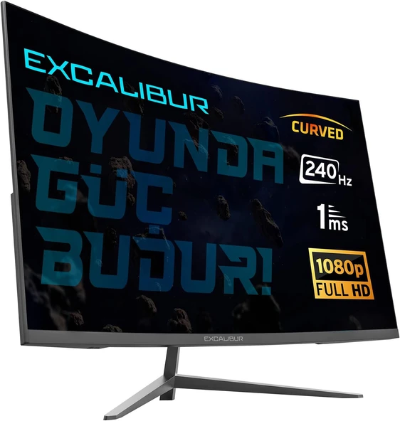 Casper Excalibur M.E315FHD-G 31.5" 240HZ 1MS 300NIT (HDMI+DISPLAY) CURVED FREESYNC+G-SYNC LED OYUNCU MONİTÖR