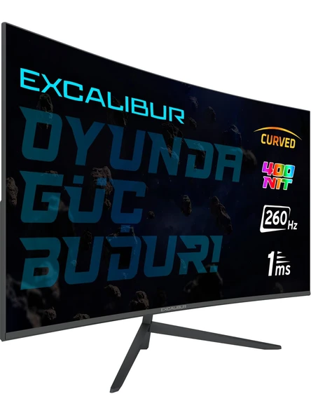 Casper Excalibur M.E315FHD-G 31.5" 260HZ 1MS 400NIT (HDMI+Display) Curved Freesync + G-Sync FHD Monitör