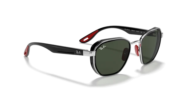 Ray-Ban Scuderia Ferrari 3674M F00771 Silver-Green Güneş Gözlüğü - 4