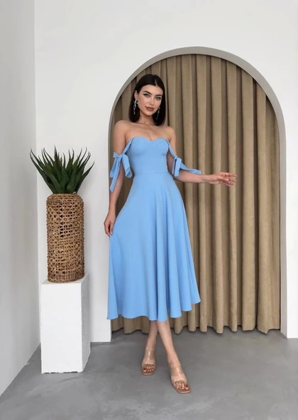 Tiyenna Midi Elbise - 4